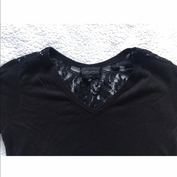 Lisbeth Lace Black Pullover SALE - Picture 3 of 8